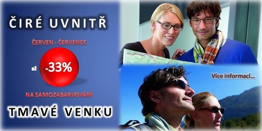 akce samozabarvující čočky
