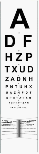 Popis běžného vyšetření zraku